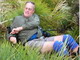 Wayne takes a painful tumble in the speargrass. (No, this was not staged!)