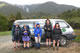 Our crew of slightly dodgy trampers at the Croesus Track roadend.